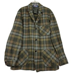 Pendleton 60’s Vintage Virgin Wool Plaid Button Jacket